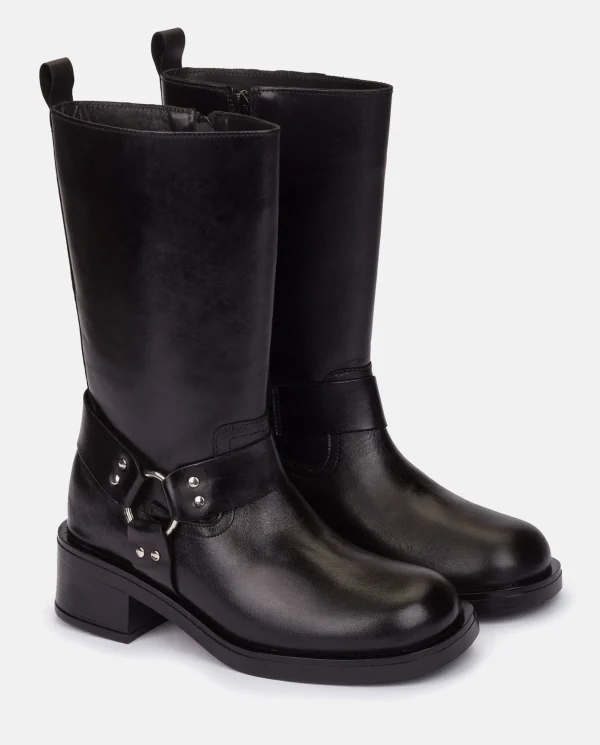 Yokono Bottines | Bottes | Botte Plate SPA-003 Noir