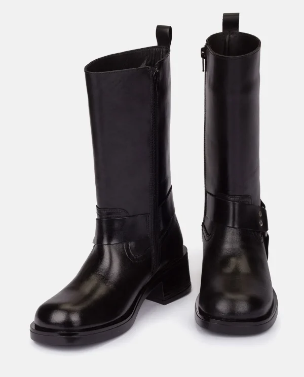 Yokono Bottines | Bottes | Botte Plate SPA-003 Noir