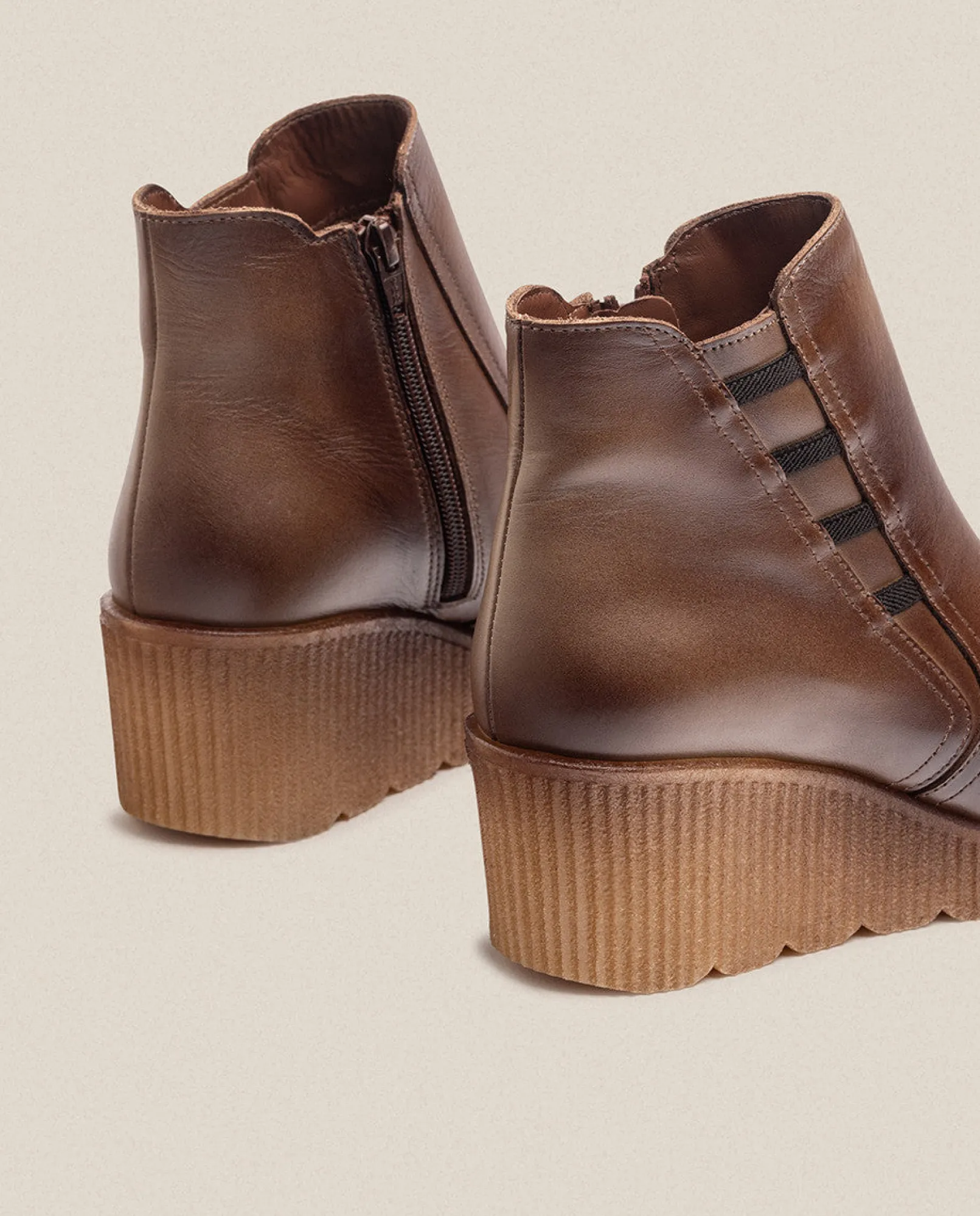 bottine__talon_compense_m_3.webp Yokono Bottines | Bottine à Talon Compensée MADONA-006 Marron