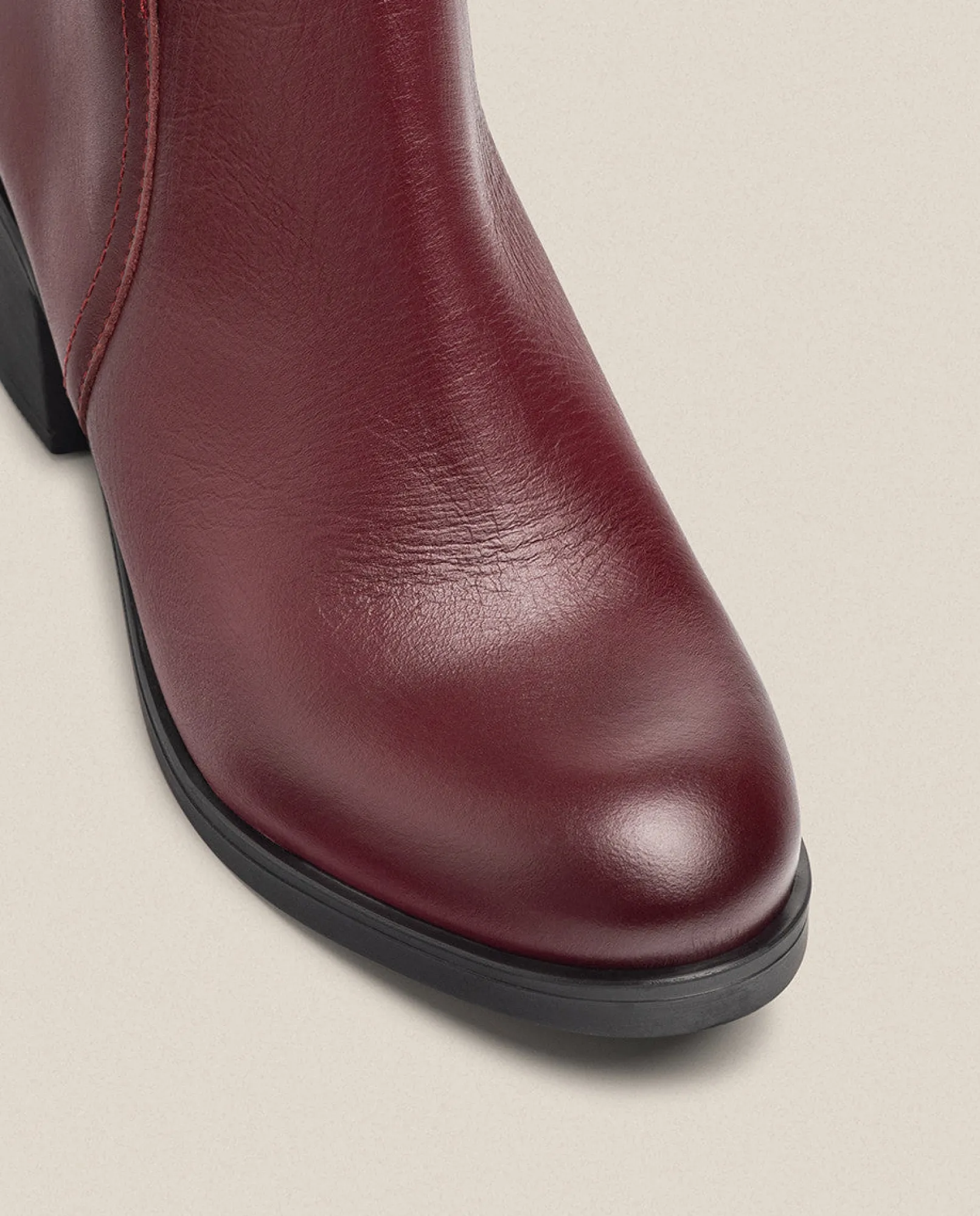 bottine__talon_lille_bord_2.webp Yokono Bottines | Bottine à Talon LILLE-016 Bordeaux