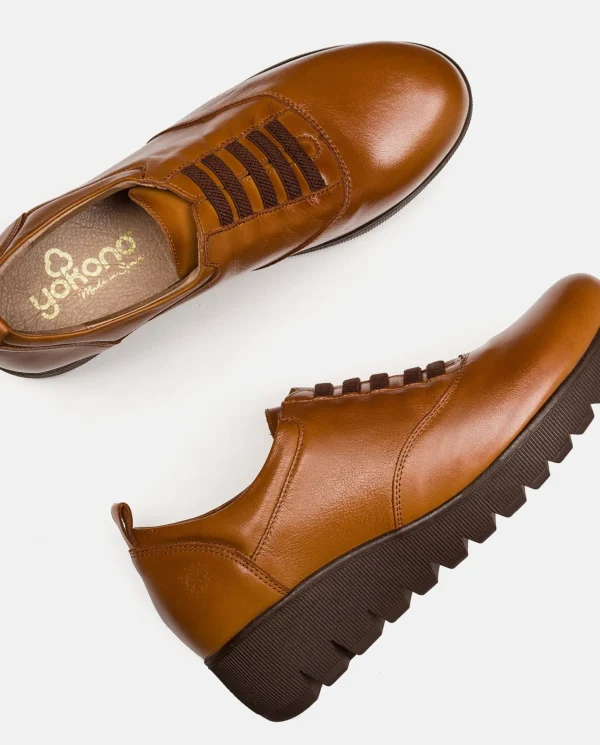 Yokono Chaussures | Chaussure Plate ATENAS-035 Marron