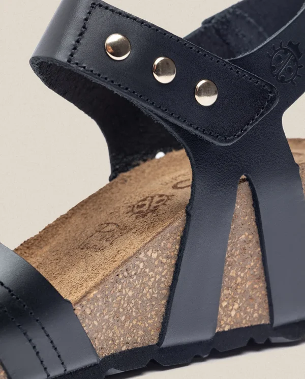 Yokono Sandales À Semelles Compensées | Sandale à Semelle Compensée CADIZ-303 Noir