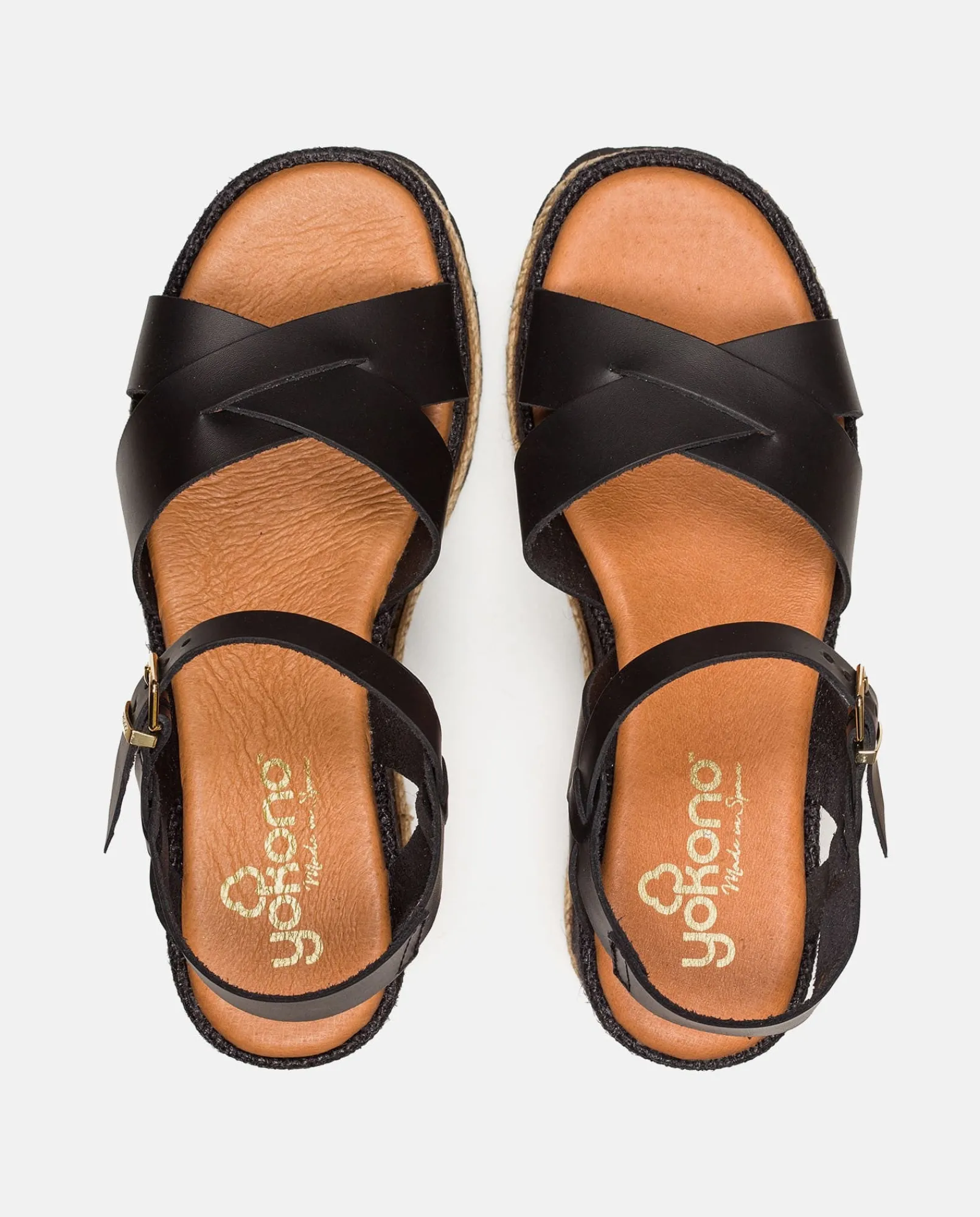 sandale_compense_lanzarot_5.webp Yokono Sandales À Semelles Compensées | Sandale Compensée LANZAROTE-003 Noir