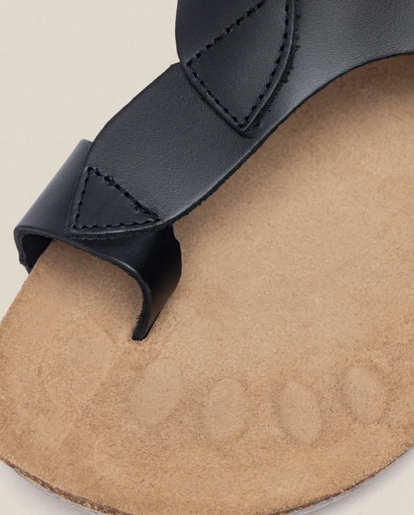 Yokono Sandales Plates | Sandale Plate IBIZA-174 Noir