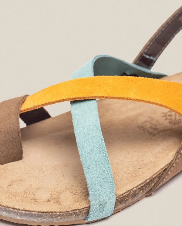 Yokono Sandales Plates | Sandale Plate IBIZA-175 Orange