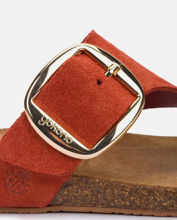 Yokono Sandales Plates | Sandale Plate IBIZA-205 Orange