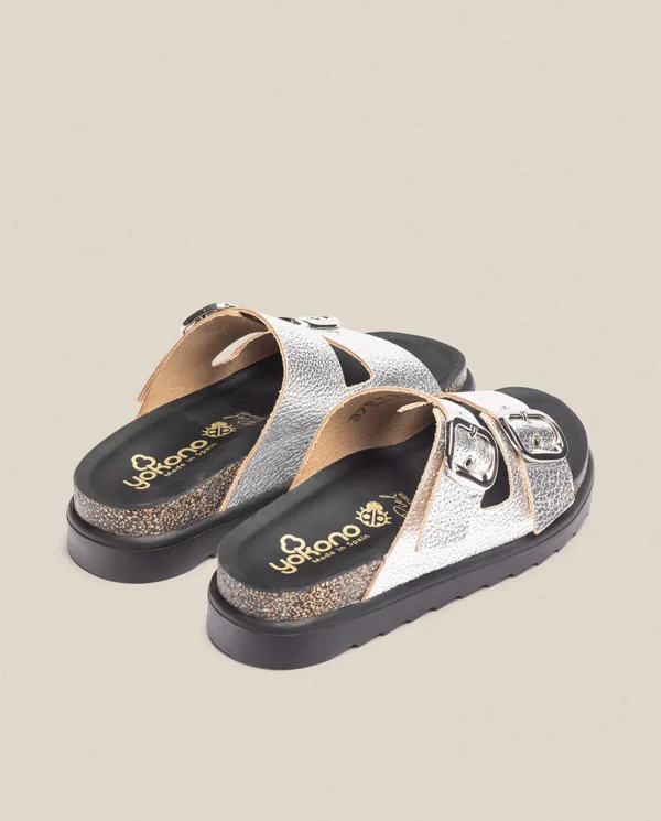 Yokono Sandales À Plateforme | Sandalia De Plataforma Tunez 130 Plata