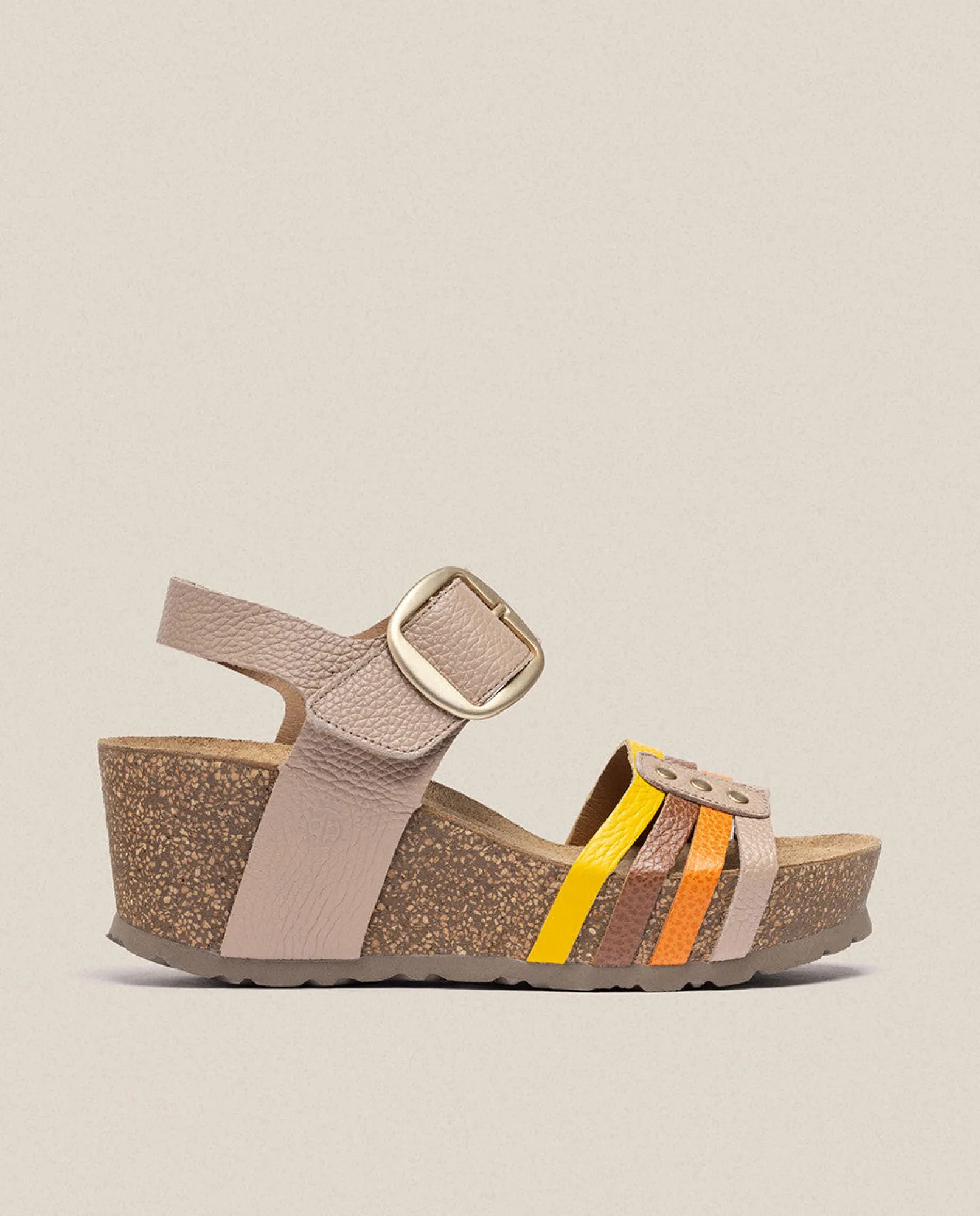 wedge_sandal_bari__beige_1.webp Yokono Sandales À Semelles Compensées | Wedge Sandal BARI 304 Beige
