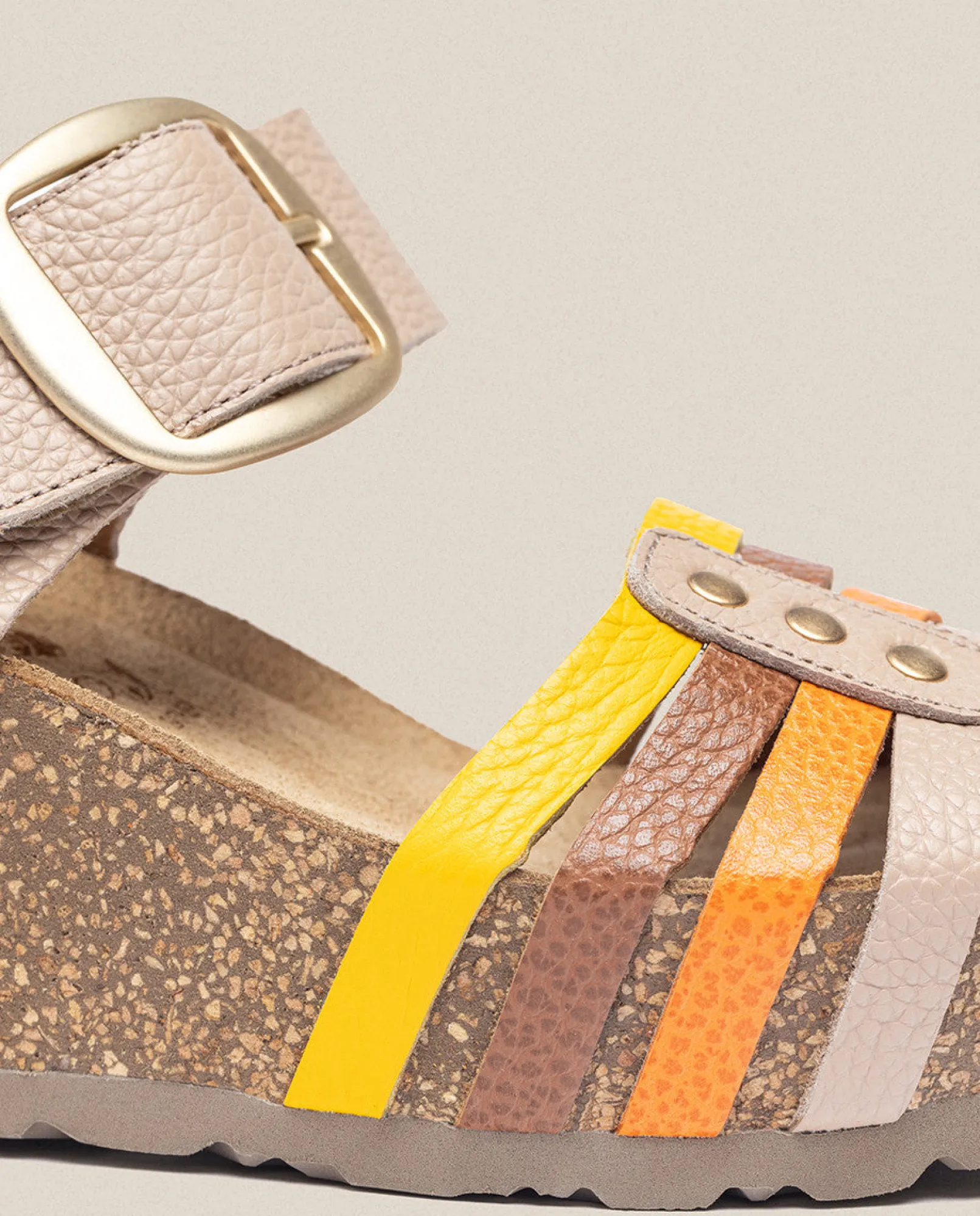 wedge_sandal_bari__beige_3.webp Yokono Sandales À Semelles Compensées | Wedge Sandal BARI 304 Beige